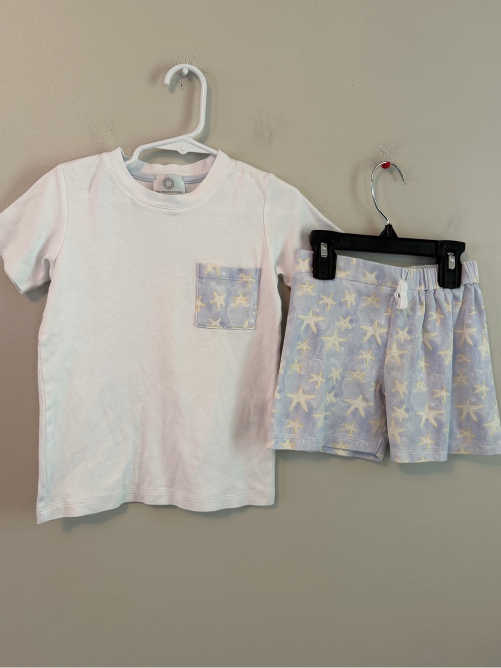 The Proper Peony Two-Piece Starfish Pocket Shirt with Matching Shorts